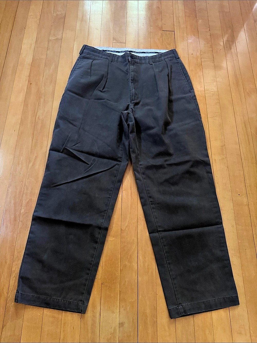 Polo Ralph Lauren taupe Pleated Chino Pants Men's Waist 36 x 30